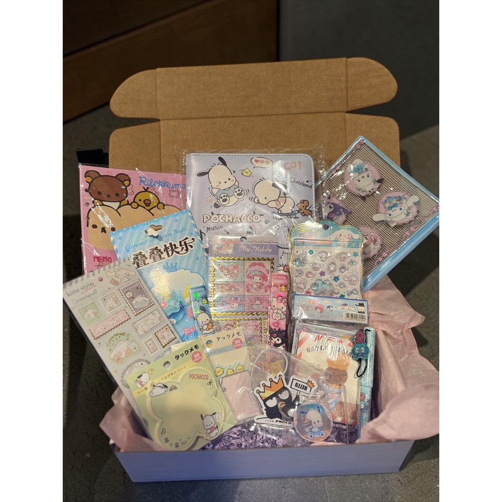 Sanrio Curated Box Pochacco Planner Stationery Set Cinnamoroll My Melody Kuromi